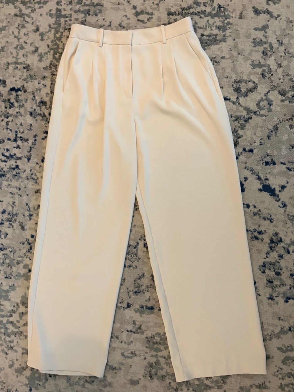 French Connection Ivory Wide Leg Trousers Size 10